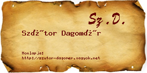Szútor Dagomér névjegykártya